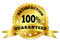 100 pc guarantee on all our work icon
